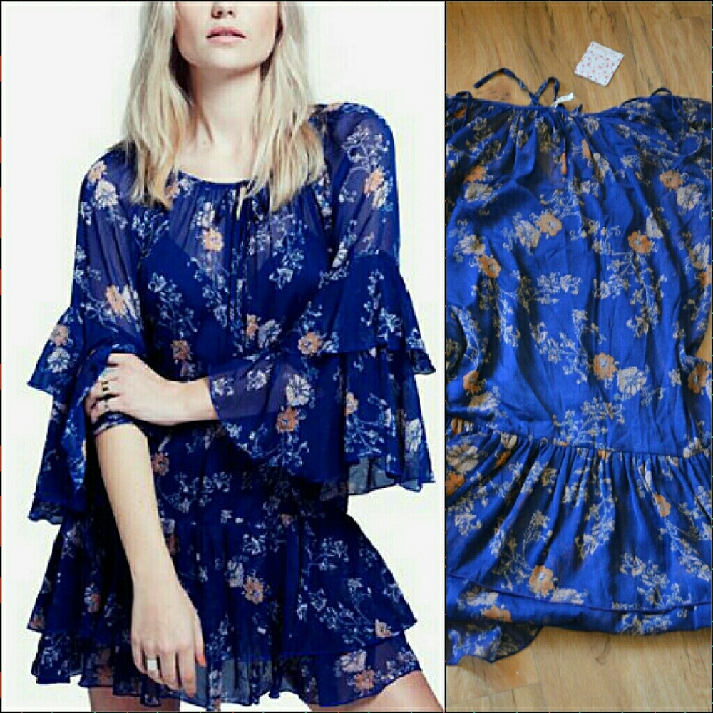 FREE PEOPLE Sunsetter Pullover Boho Dress